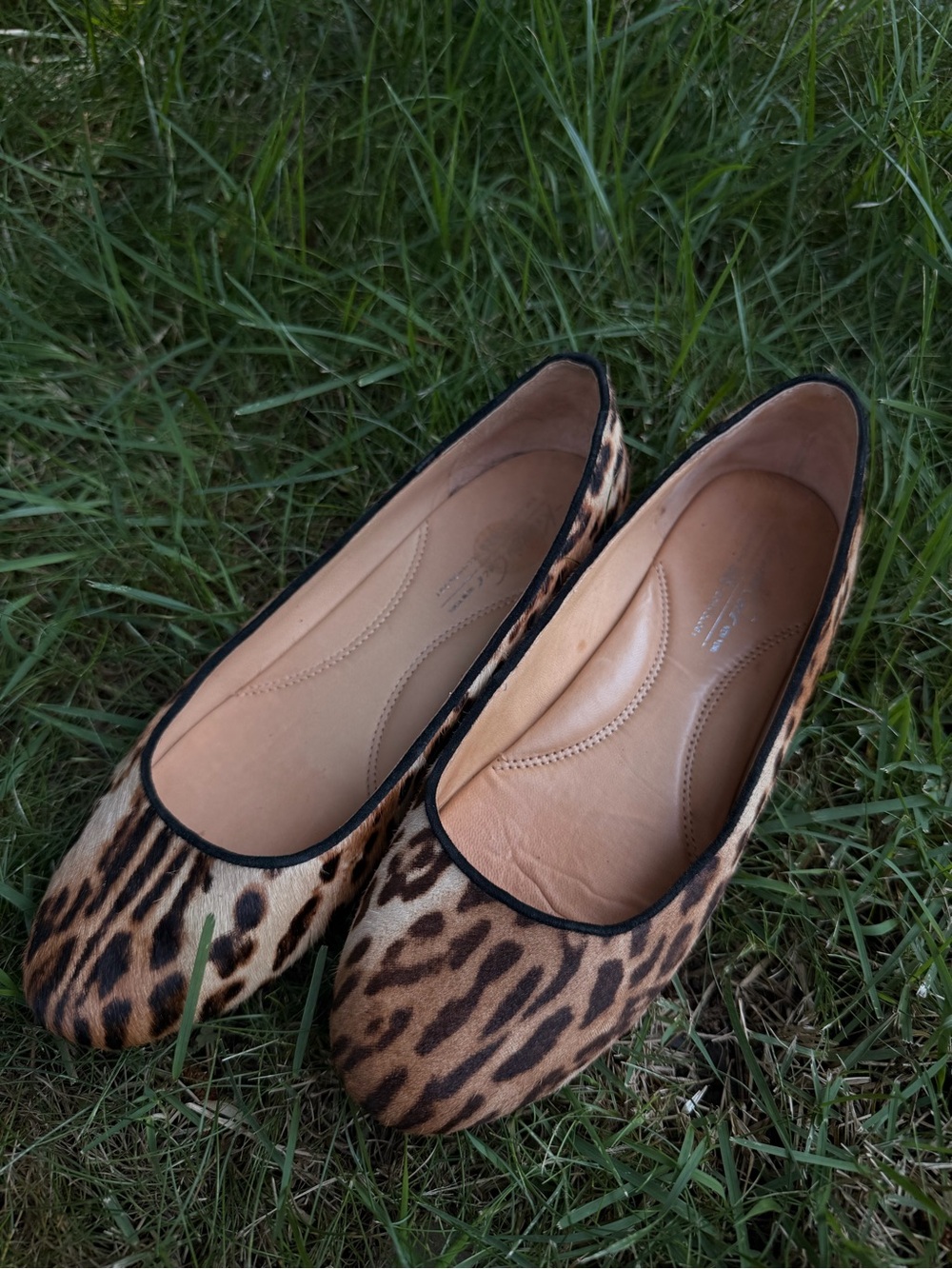 Kenneth Cole Leopard-Print Ballet Flats - Pony Hair Brown & Black